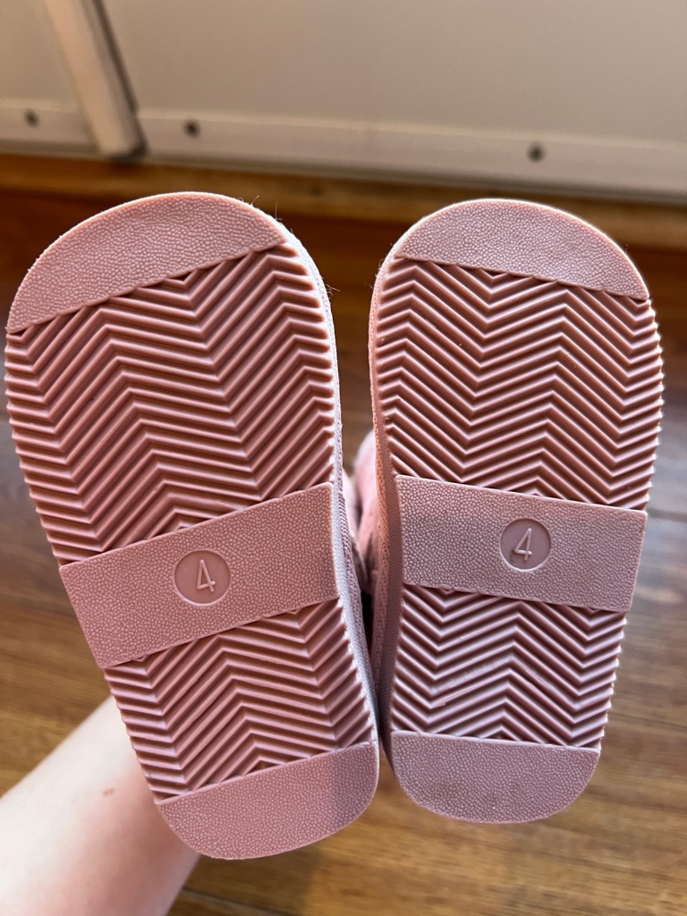 NEW! Kids Pink Faux-Suede Cozy Boot with Bow Detail - Picture 3 of 3